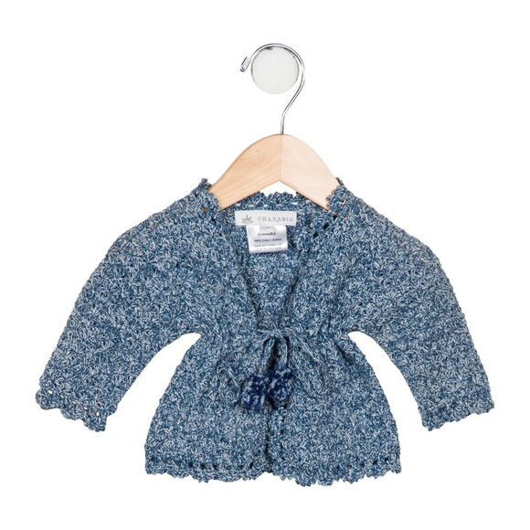 Charabia Girls' Embellished Lightweight Cardigan w/ Tags 3M - Picture 1 of 2